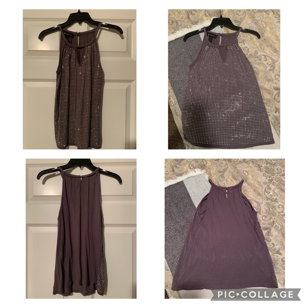 INC International Concept jeweled sleeveless top